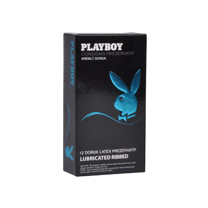 Playboy Ribbed (Doruk) Yüzeyli Kremli 12'li Prezervatif