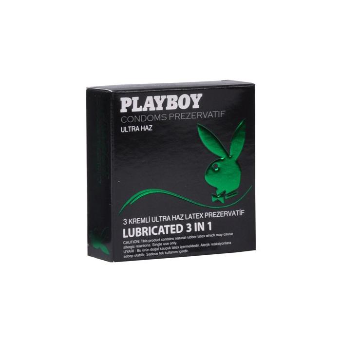 Playboy 3in1 Ultra Haz 3'lü Prezervatif