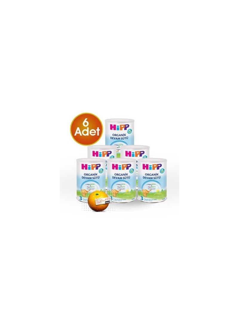 HiPP 3 Organik Combiotik Devam Sütü 350 gr 6 Adet