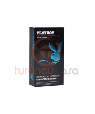  Playboy Ribbed (Doruk) Tırtıklı Yüzeyli Kremli 12'li Prezervatif