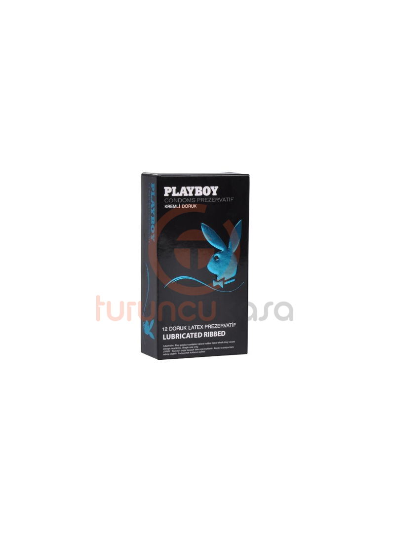  Playboy Ribbed (Doruk) Tırtıklı Yüzeyli Kremli 12'li Prezervatif