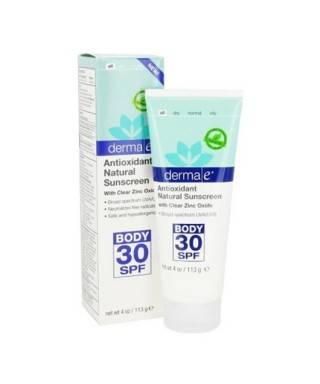 Derma E Antioxidant Natural Sunscreen SPF 30 Body Lotion 113gr