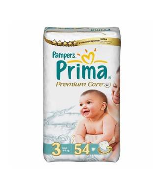 Prima Bebek Bezi Premium Care 3 Beden Midi 54 Adet