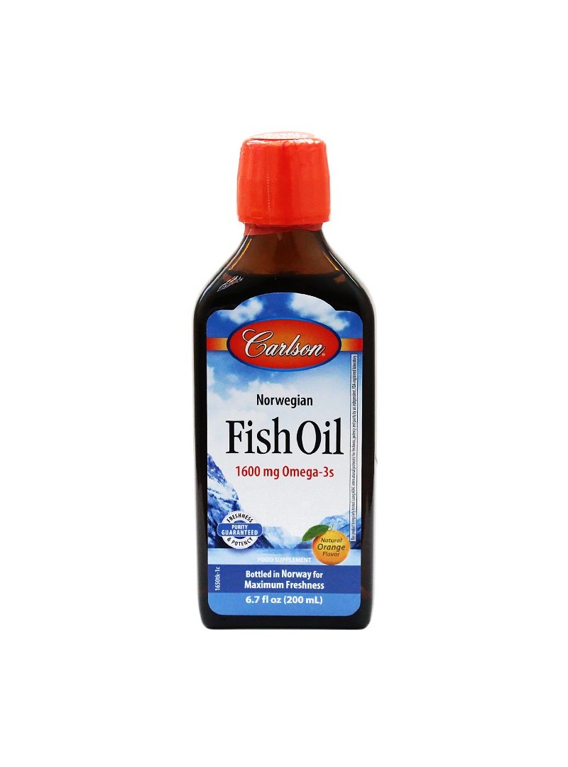 Carlson Fish Oil Balık Yağı Şurup 200ml (Portakal Aromalı)