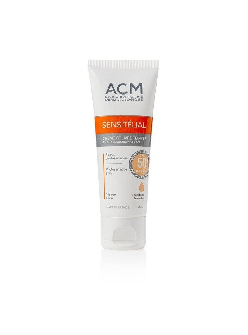 ACM Sensitelial Sunscreen Cream SPF 50+ Golden Tint 40 ml