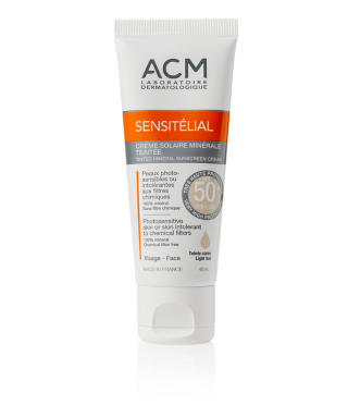 Acm Sensitelial Tinted Mineral Sunscreen Cream SPF50+ Açık Renk 40 ml
