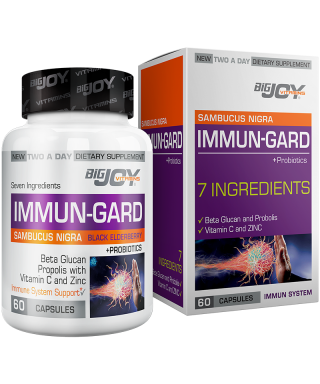 Bigjoy Vitamins Sambucus Nigra İmmun-Gard + Probiotics 60 Kapsül