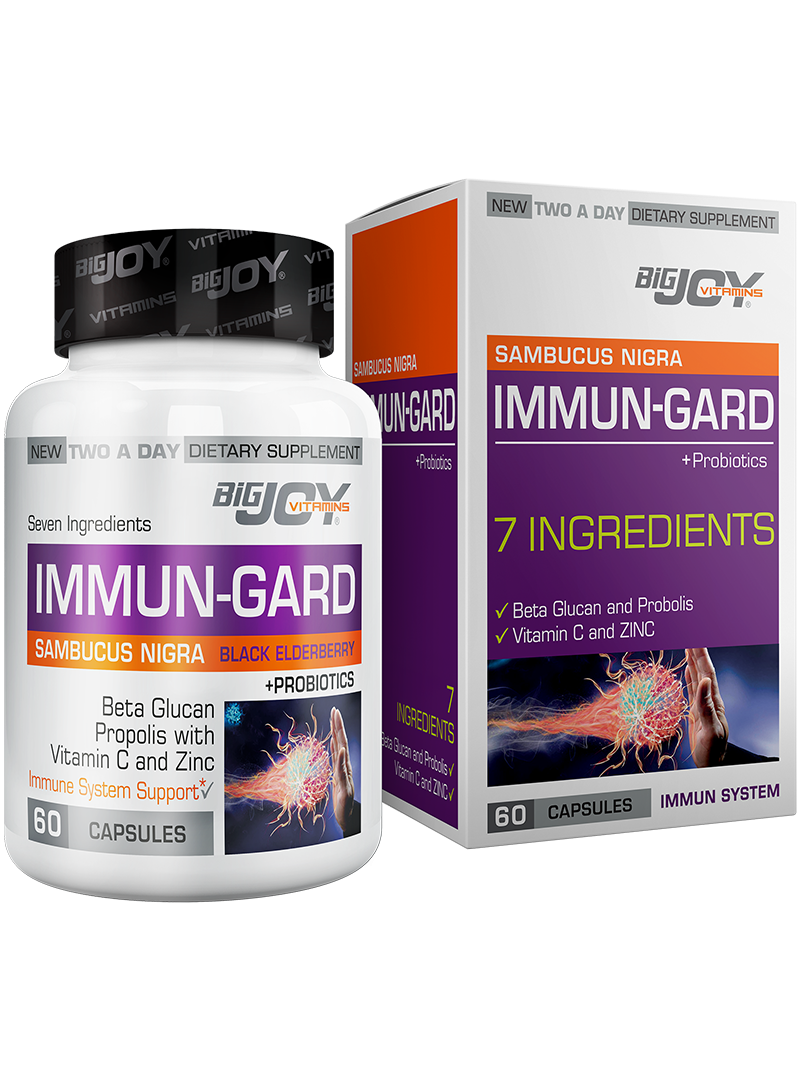 Bigjoy Vitamins Sambucus Nigra İmmun-Gard + Probiotics 60 Kapsül