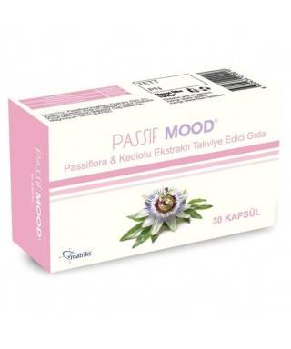 Passif Mood  Passiflora Ekstraktı Takviye Edici Gıda 30 Kapsül