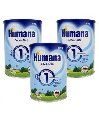 Humana 1 Bebek Sütü 800 gr  (3lü Avantaj Paketi)
