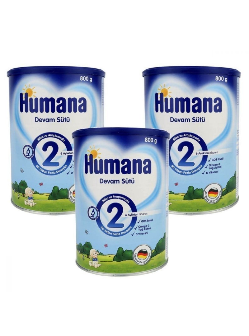 Humana Devam Sütü 2 800 gr (3lü Avantaj Paketi)
