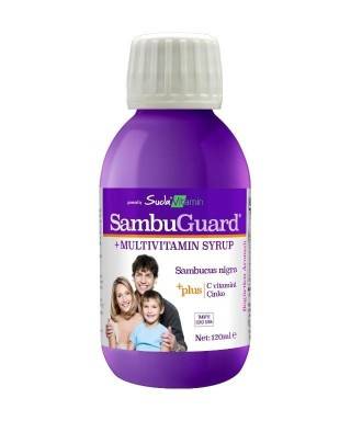 Suda Vitamin SambuGuard  Kara Mürver Ekstresi Şurubu 120ml