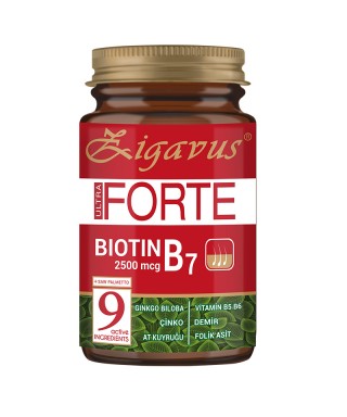 Zigavus Ultra Forte Biotin B7 2500mcg 30 Tablet