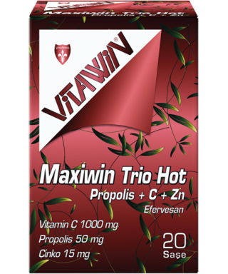 Vitawin Maxiwin Trio Hot  Propolis+ C+Çinko 20 Efervesan Saşe