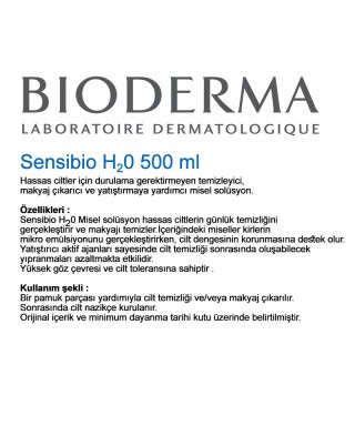 Bioderma Sensibio H2O İkiz Kofre 500 ml+500 ml