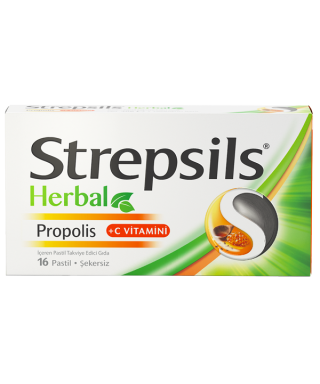 Strepsils Herbal Propolis+C Vitamini 16 Pastil