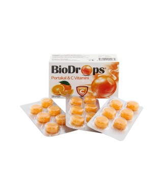 BioDrops Portakal & C Vitamini 18 Pastil