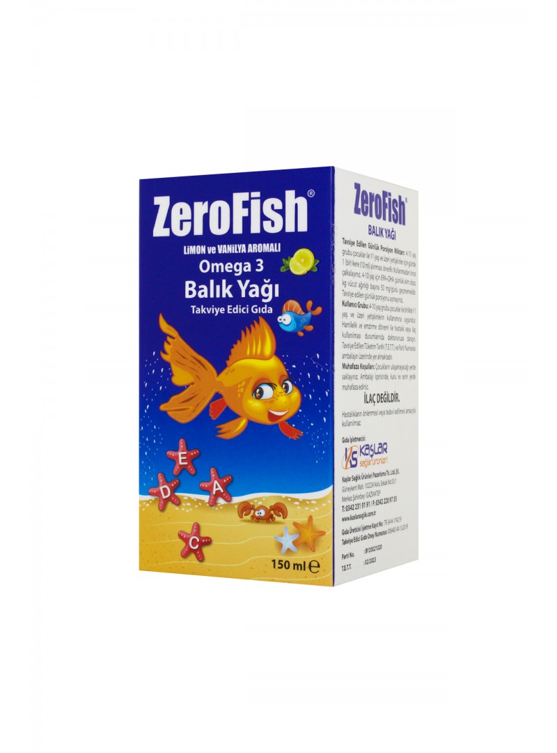 ZeroFish Omega 3 Balık Yağı 150 ml