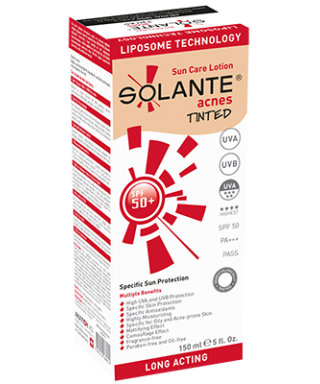 Solante Acnes Tinted Spf 50 GÃ¼neÅŸ Losyonu 150 ml