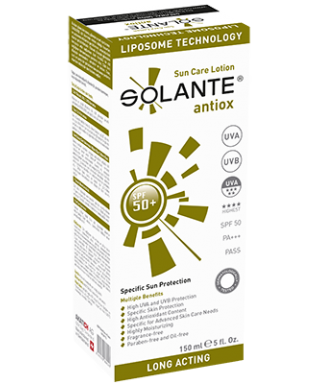 Solante Antiox Spf 50+ Sun Care Lotion 150 ml  Antioksidan-Antiaging Güneş Losyonu