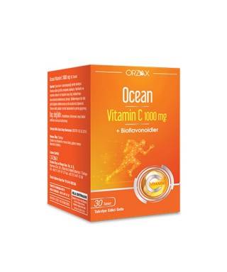 Ocean Vitamin C 1000 mg 30 Tablet x 2 Adet