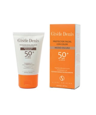 Gisele Denis Color Facial Suncreen Spf50+ Medium-Dark ( Yüz İçin Güneş Koruma Kremi ) 40 ml