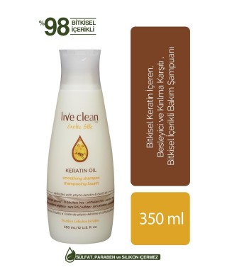 Live Clean Keratin Oil Shampoo 350 ml