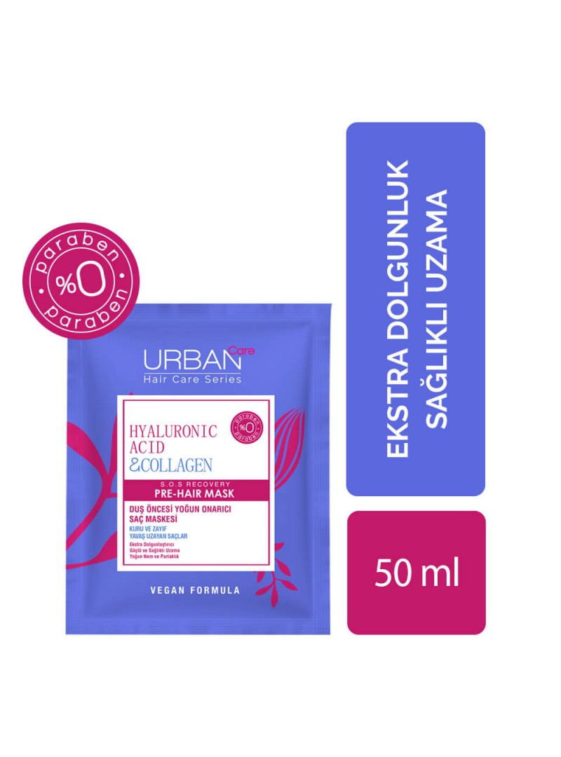 Urban Care Hyaluronic Acid & Collagen Saç Maskesi 50 ml