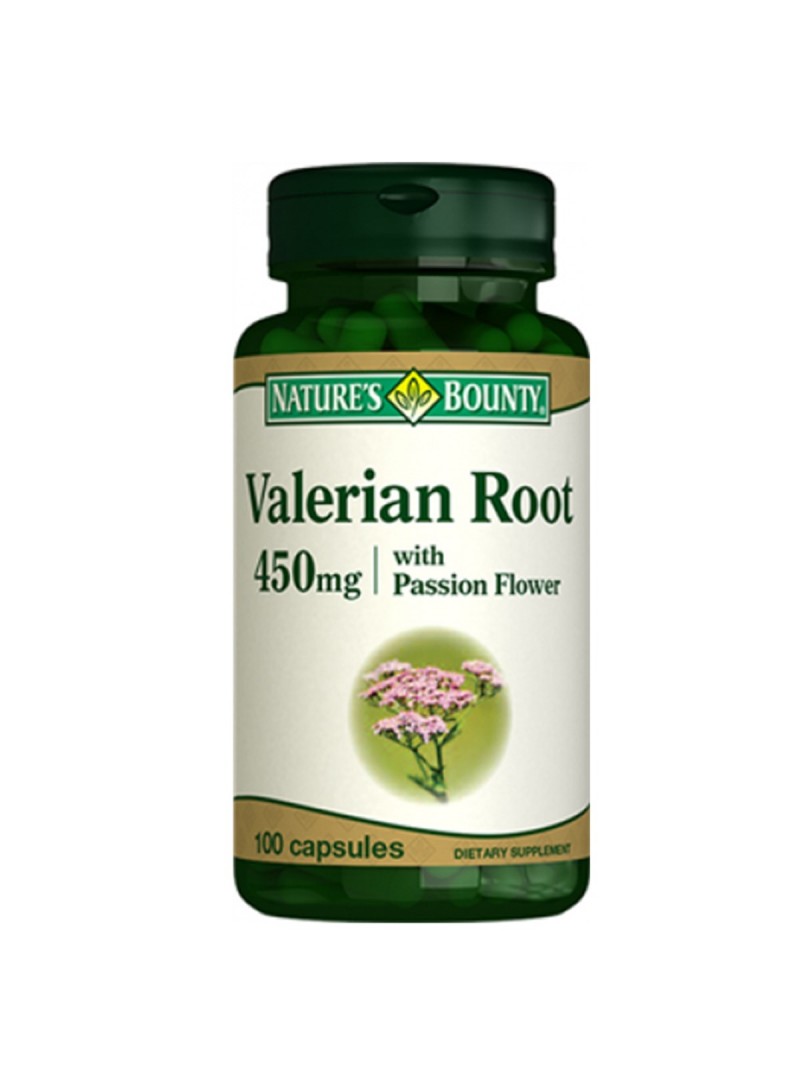 Nature's Bounty Valerian Root 450mg 100 Kapsül