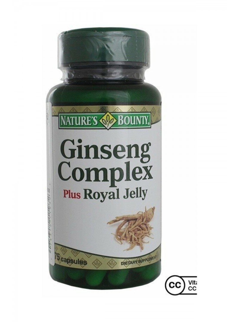 Nature's Bounty Ginseng Complex Plus Royal Jelly 75 Kapsül