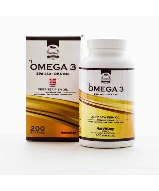 NatVitDay Omega 3 EPA 360 DHA 240 200 Softgel