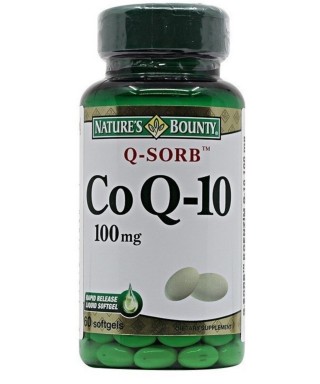 Nature's Bounty Q-Sorb CoQ-10 100mg 60 Kapsül