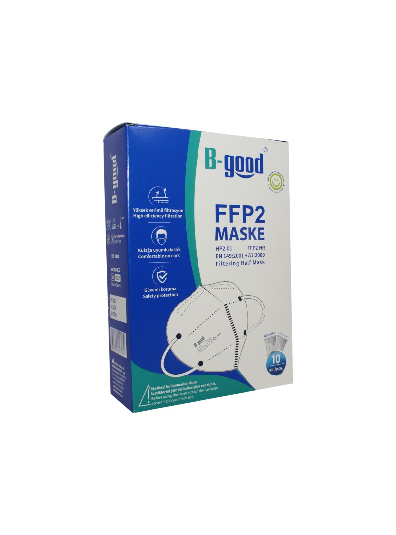 BGood FFP2 Maske Beyaz 10 lu
