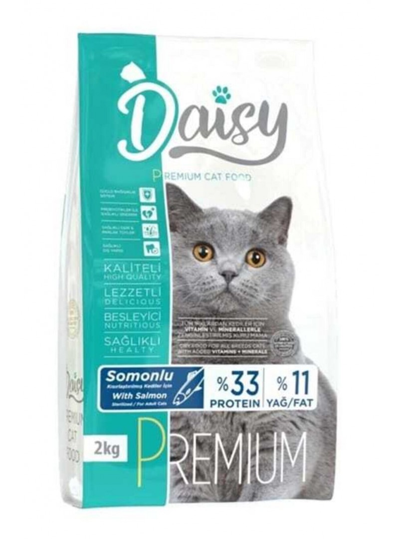Daisy Premium Somonlu Kısırlaştırılmış Kedi Maması 2 kg