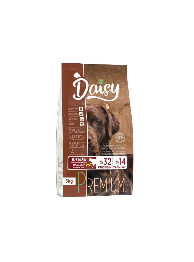 Daisy Premium Biftekli High Energy Yetişkin Köpek Maması 3 Kg