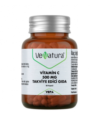 VeNatura Vitamin C 500 MG Takviye Edici Gıda 60 Kapsül