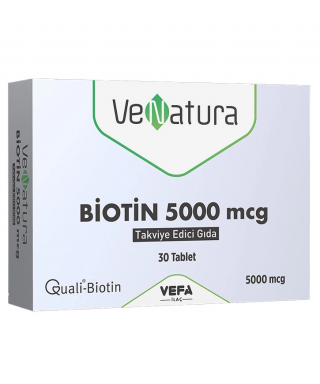 VeNatura Biotin 5000 mcg Takviye Edici Gıda 30 Tablet