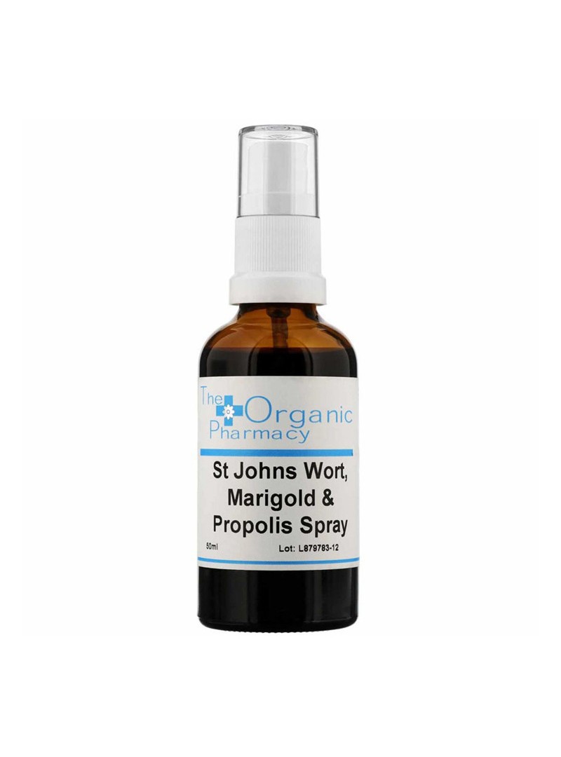 Outlet - The Organic Pharmacy St Johns Wort , Marigold & Propolis Spray 50 ml (S.K.T 10-2024)