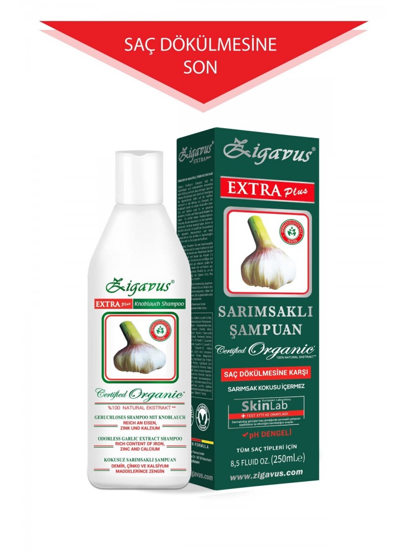 Zigavus Kokusuz Extra Plus Sarımsaklı Şampuan 250 ml