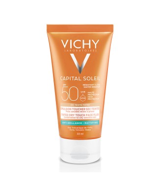 Vichy Capital Soleil Dry Touch Tinted Spf 50+ BB Emulsion 50ml Renkli Güneş Kremi