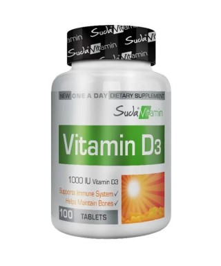 Suda Vitamin Vitamin D3 1000 IU 100 Tablet (S.K.T 04-2023)