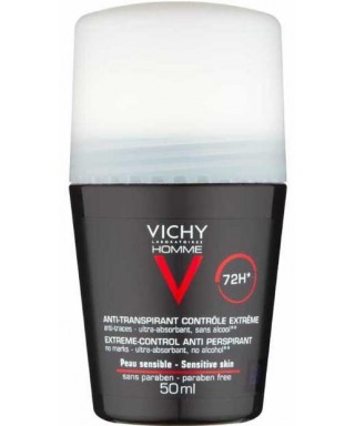 Vichy Deo Homme Terleme Karşıtı İz Bırakmayan Deodorant Roll-On Yoğun Kontrol 50ml