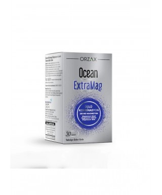 Ocean ExtraMag Üçlü Kombinasyon Takviye Edici Gıda 30 Tablet (S.K.T 02-2025)
