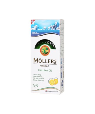 Möller's Omega Şurup Limon Aromalı 250 ml (S.K.T 10-2023)