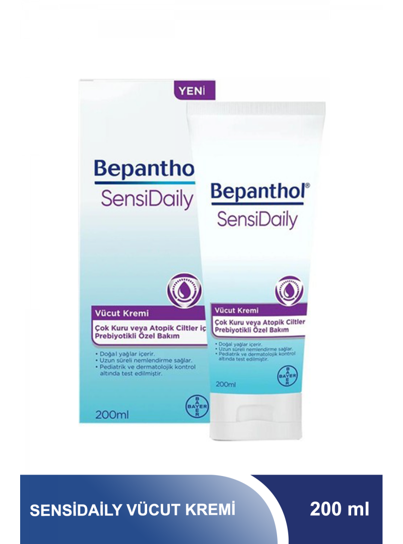 Bepanthol SensiDaily Vücut Kremi 200 ml (S.K.T 12-2023)