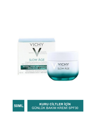 Vichy Slow Age Cream Spf30 50ml- Kuru Ciltler Günlük Bakım Kremi (S.K.T 04-2024)