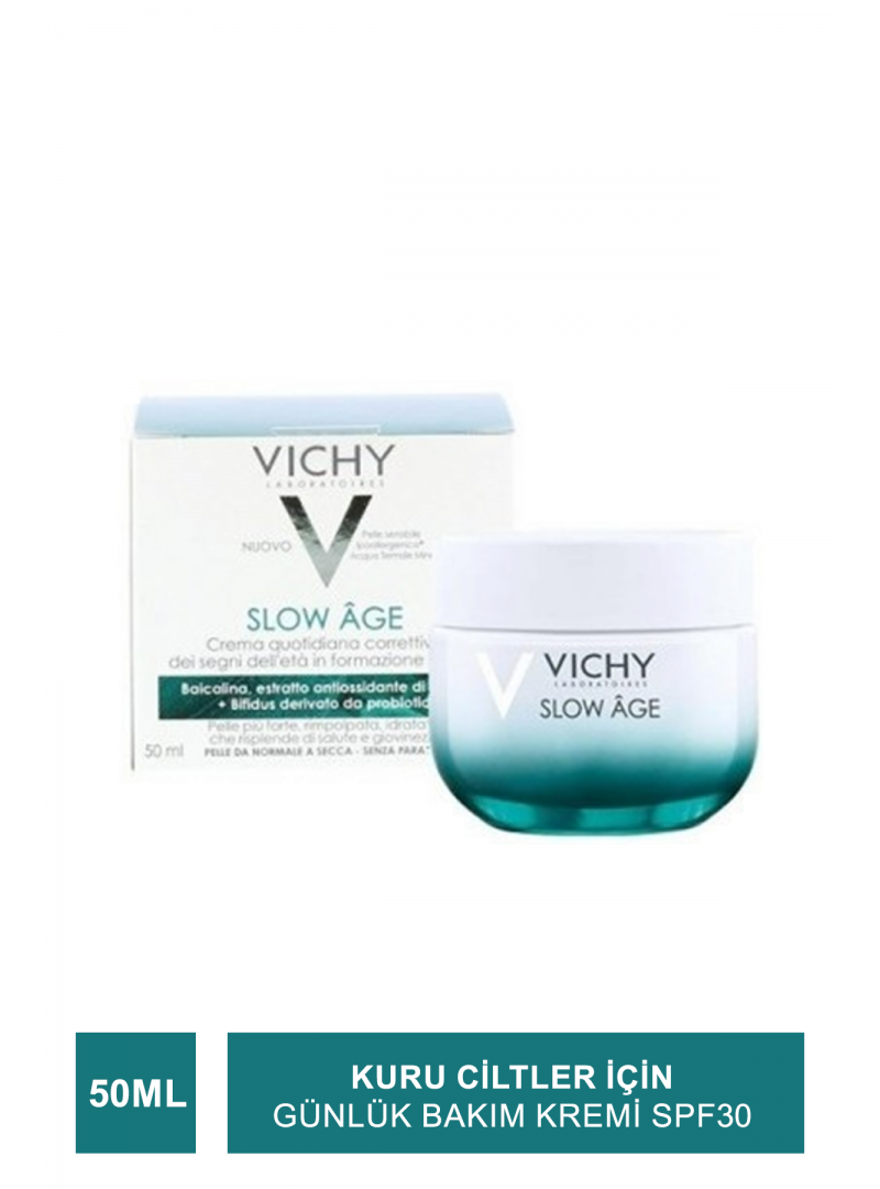 Vichy Slow Age Cream Spf30 50ml- Kuru Ciltler Günlük Bakım Kremi (S.K.T 04-2024)