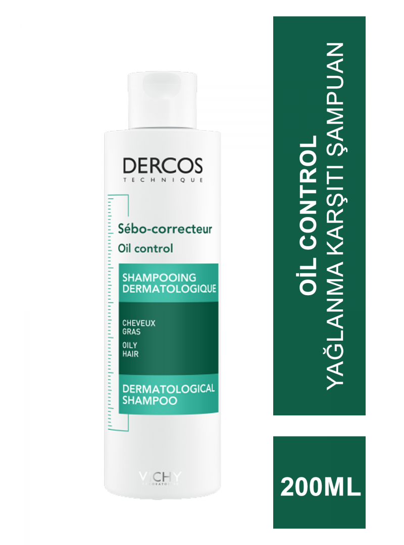 Vichy Dercos Oil Control - Yağlanma Karşıtı Şampuan 200ml