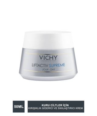 Vichy Liftactiv Supreme Cream 50 ml - Kuru Ciltler İçin Kırışıklık Giderici ve Sıkılaştırıcı Krem (S.K.T 03-2024)