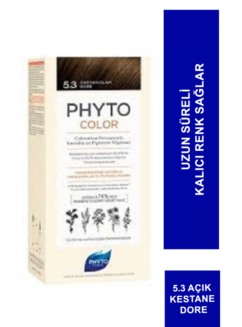 Phyto Color Bitkisel Saç Boyası - 5.3 - Açık Kestane Dore